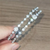 Snake Punk Pear Shape Silver Bangle for Women Anniversary Gift