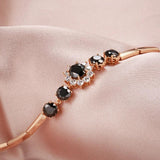 Kinel 585 Rose Bracelet Ethnic Zircon Wedding Jewelry