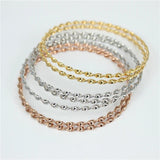 7pcs/set Tricolor bracelets & Bangles stainless steel jewelry