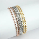 7pcs/set Tricolor bracelets & Bangles stainless steel jewelry