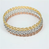 7pcs/set Tricolor bracelets & Bangles stainless steel jewelry