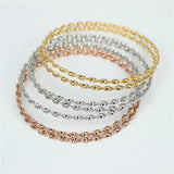 7pcs/set Tricolor bracelets & Bangles stainless steel jewelry