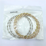 7pcs/set Tricolor bracelets & Bangles stainless steel jewelry