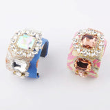 Baroque Rhinestone Flower Bracelet for Women