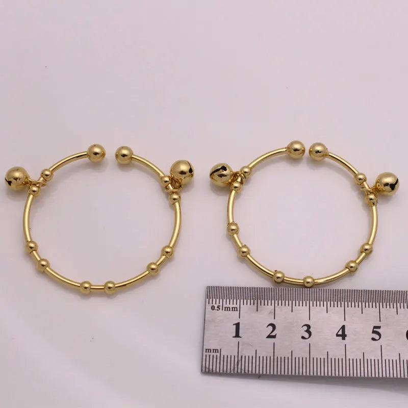 Islamic Copper Baby Child Bangles 2pcs/lot