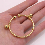 Islamic Copper Baby Child Bangles 2pcs/lot