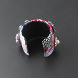 Floral Cloth Grape Diamond Bracelet 958