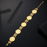 Allah Coin Bracelet Islamic Muslim Arab Coins Bracelet for Women Men