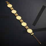Allah Coin Bracelet Islamic Muslim Arab Coins Bracelet for Women Men