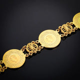 Allah Coin Bracelet Islamic Muslim Arab Coins Bracelet for Women Men