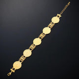 Allah Coin Bracelet Islamic Muslim Arab Coins Bracelet for Women Men