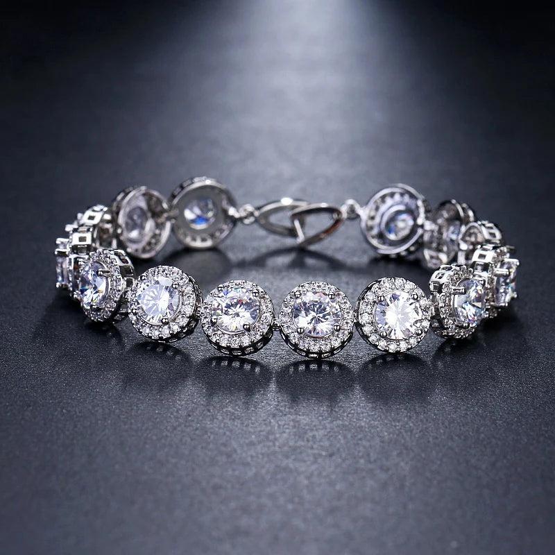 Zircon Bracelet CZ Crystal Bridal Jewelry