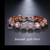Zircon Bracelet CZ Crystal Bridal Jewelry