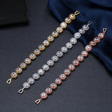 Zircon Bracelet CZ Crystal Bridal Jewelry