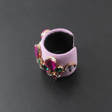Baroque Colored Rhinestone Bracelet for Ladies