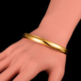 Simple Yellow Filled Bangle Bracelet 65mm Diameter