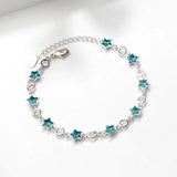 Star Crystal Silver Bracelet SBR084