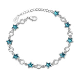 Star Crystal Silver Bracelet SBR084