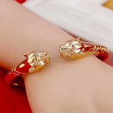 African Leopard Bangles Charm Jewelry Ethiopian Congo Animal