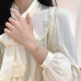 Micro-Diamond Ring Snake Chains Bracelet