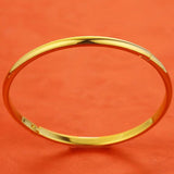 Womens Bracelet Solid Jewelry Filled Lady Smooth Bangle Openable Accessories