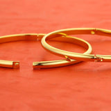 Womens Bracelet Solid Jewelry Filled Lady Smooth Bangle Openable Accessories