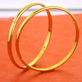 Womens Bracelet Solid Jewelry Filled Lady Smooth Bangle Openable Accessories