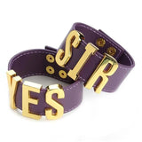 Harleen Quinzel Cosplay Bracelet Unisex Leather Wristband Punk Gothic Bangle