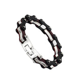 Men's Stainless Steel Motorcycle Chain Biker Bracelet