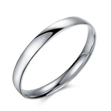 10mm Silver Solid Bracelet Bangle Wedding Engagement Jewelry