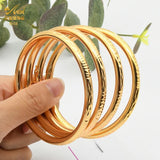 24k Plated African Charm Bangle Egyptian Wedding Bracelet