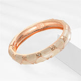 Geometric Enamel Bangles Set for Women - 2PCS