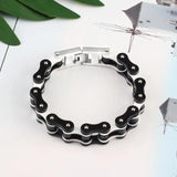 Biker Bicycle Motorcycle Chain Bracelet Titanium Steel