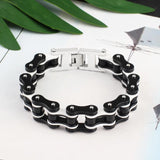 Biker Bicycle Motorcycle Chain Bracelet Titanium Steel