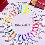 Titanium Steel Circle Braided Cotton Rope Bracelet Bangle