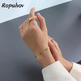 Ropuhov Woman Emerald Zircon Bracelet