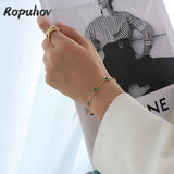 Ropuhov Woman Emerald Zircon Bracelet