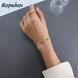 Ropuhov Woman Emerald Zircon Bracelet
