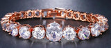 Crystal Bracelets Silver Zircon Bridal Wedding Jewelry