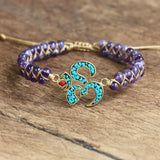 4mm Beads OM Bracelet Buddha Yoga Meditation Jewelry