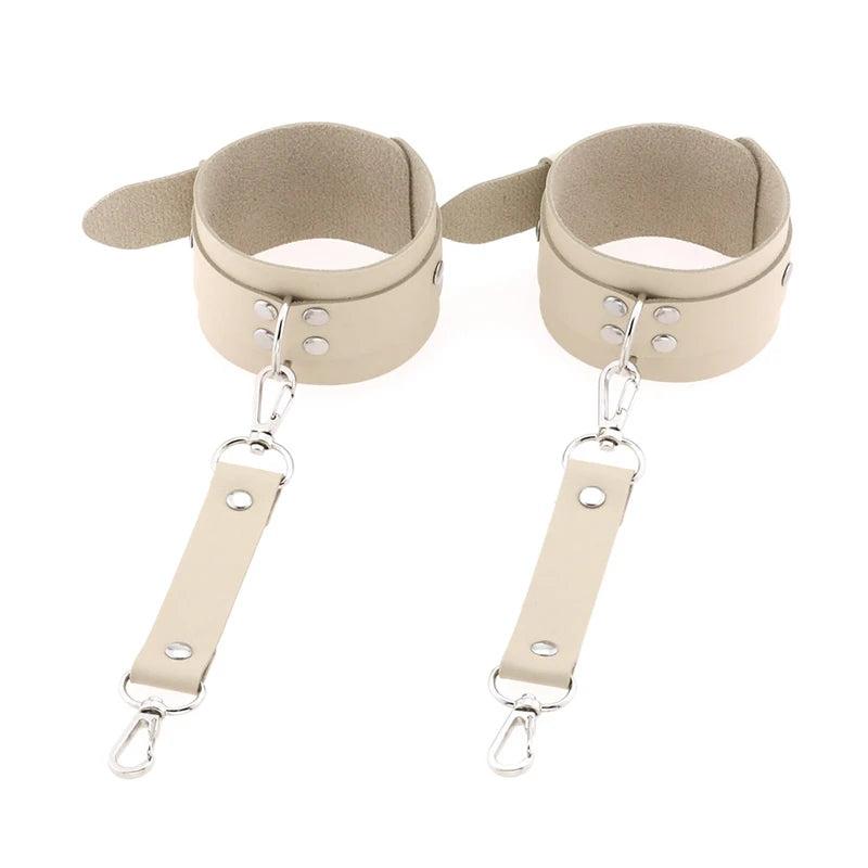 Sexy Leather Wrist Ankle Shackles Restraint Cuff Bracelet