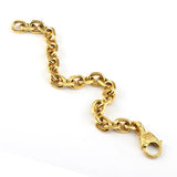 Golden Cross O Chain Bracelet Stainless Steel Bangles