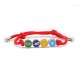 Punk Hiphop Lucky Smiley Number Couple Bracelet
