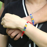 Punk Hiphop Lucky Smiley Number Couple Bracelet