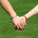 Punk Hiphop Lucky Smiley Number Couple Bracelet