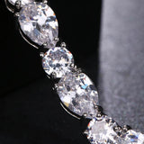 Teardrop CZ Crystal & Cubic Zircon Bracelet for Women Party Gift