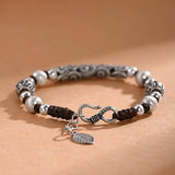 HX National Tide Retro Beaded Bracelet Men's Hand-woven Jewelry Gift