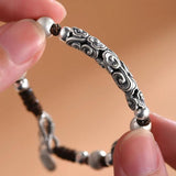 HX National Tide Retro Beaded Bracelet Men's Hand-woven Jewelry Gift