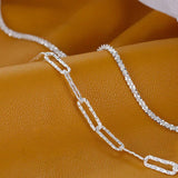 Silver Plated Chain Bracelet for Women Adjustable Charm Bracelets