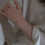 Silver Plated Chain Bracelet for Women Adjustable Charm Bracelets